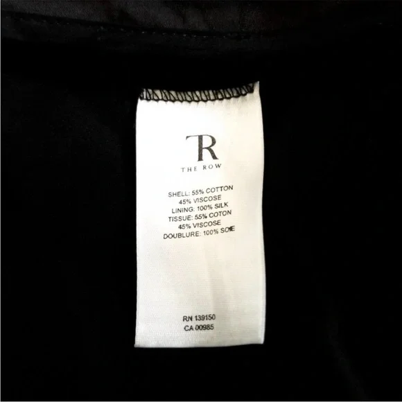 THE ROWViscose Cropped Pants Black Floral 8